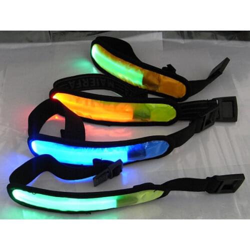 Hand Strap Wristband LED Safety Reflective Light Shine Flash Glowing Luminous Armband Arm Belt Band Wrist Support SAL99