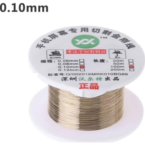 100m Alloy Gold Molybdenum Wire Cutting Line LCD Display Screen Separator Repair New