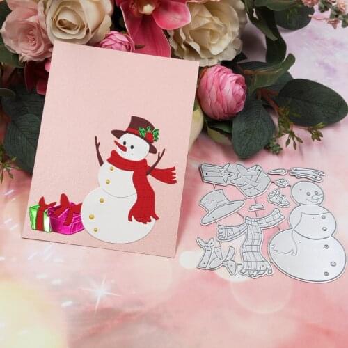 Christmas Snowman Metal Cutting Dies For DIY Scrapbooking Cards Decorative Craft Embossing