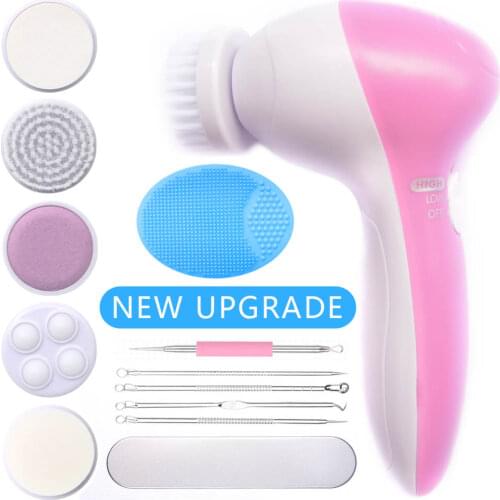 Electric Facial Pore Blackhead Comedo Dirt Ance Remover Brush Face Cleansing Silicone Oily Skin Solution Beauty Makeup Cleanser