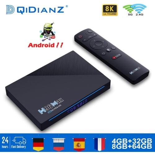 Smart tv box H96 MAX Android 112.4G/5G Wifi BT 4.0 RK3566 Quad-Core 64bit 8K 1080P Full HD H96MAX Set-Top Box KD Player VS IPTV