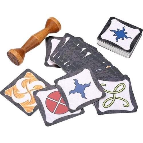 Totem Express English Board Game Jungle Token Run Fast Pair Speed Forest for Party Fun Cards 80 Cards Game