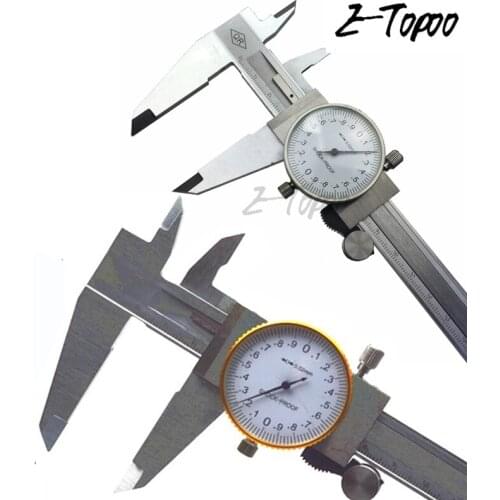 0-200mm 0.02mm Shock-proof dial caliper steel dial vernier caliper micrometer gauge