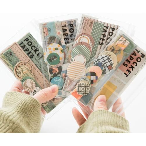 Vintage Journal Stickers Scrapbooking Material Dot Cat Check INS Photo View Diary Hobby Home Decoration Craft Supplier 2021