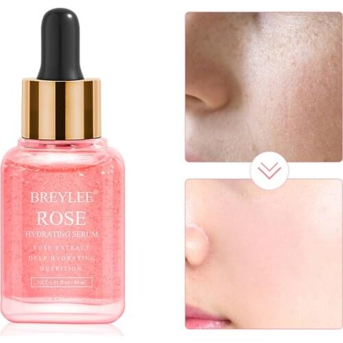 High Quality 40ml Rose Deep Hydration Face Essence Moisturizing Rose Essence with Rose Petals Extract Facial Skin Care