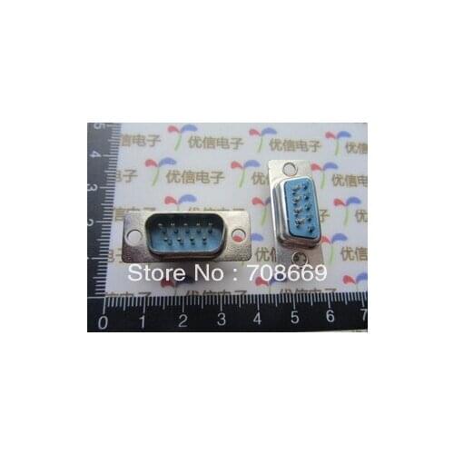 10pcs 9 Pin D-SUB Male DB9M Solder Type Connector DB9