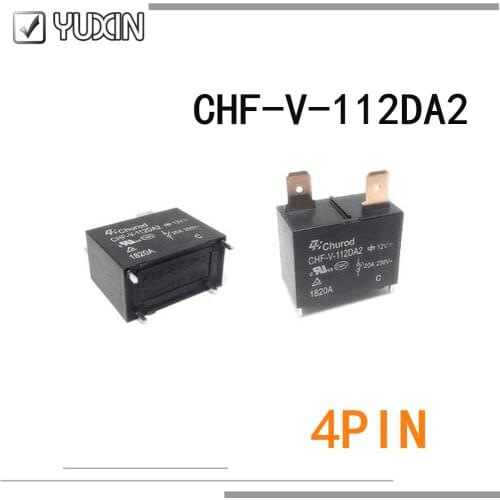20PCS/LOT 100%Original&New Relay CHZ02-S-112LA2 12VDC CHZ02 S 112LA2 12V DC12V 16A 4PIN
