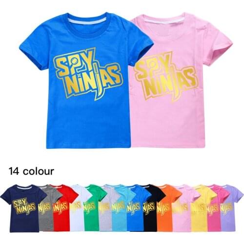 2021 Boys Funny SPY NINJA 3D Print Trend T Shirt Cartoon Short Sleeve Summer Kids Girls Casual O-Neck Top Children Clothes 2-16Y