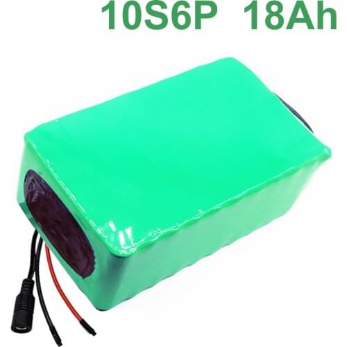 36V 18Ah 10S6P 18650 Li-ion Battery Pack E-Bike Ebike electric bicycle 42V