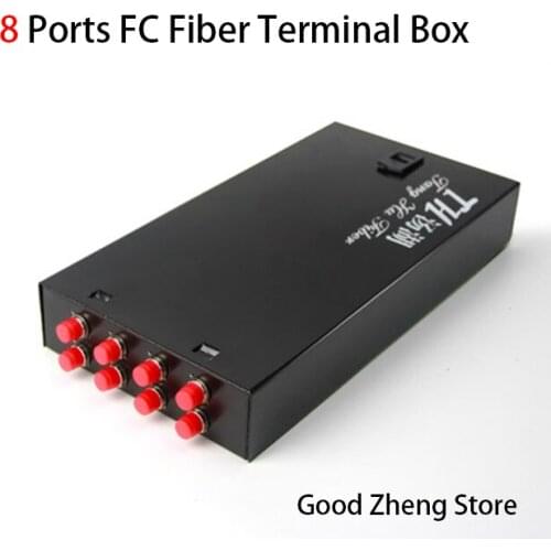 8 Ports FC Thickening Fiber Optic Termination Box Fiber Optic Distribution with FC fiber patch cords
