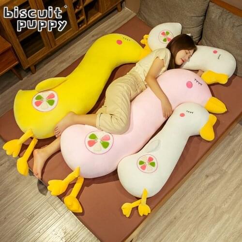 80-120CM Kawaii 3 Colors Duck Plush Toys Stuffed Cute Plush Goose Toy Soft Animal Pillow for Children Kids Birthday Gifts