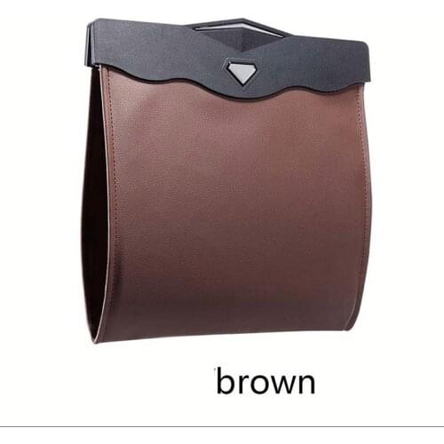 Car Organizer Backseat Storage Bag Magnetic Auto Pocket Holder Car Accessories Car Trash Bin Garbage Can Dustbin Car Bag