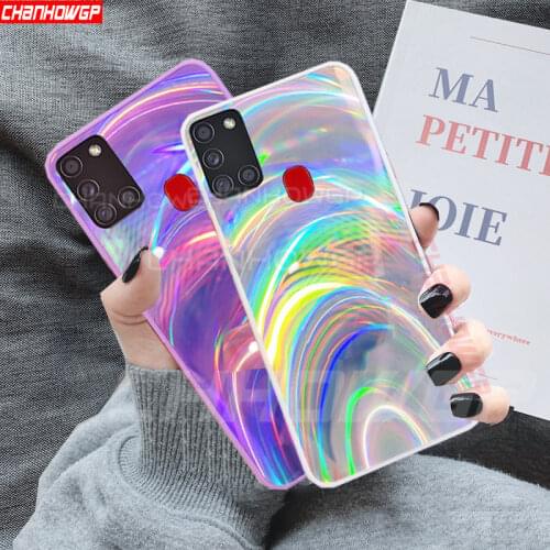 Bling Rainbow Case For Samsung Galaxy A51 A71 A21S A70 A50 A30 A20 A10 A01 A11 A31 A41 M21 M30 S Note20 S20 Ultra S10 S9 Cover