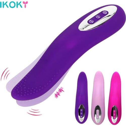 IKOKY 12 Speed G-spot Oral Sex Tongue Vagina Licking Sex Toys For Woman Vibrator Dildo Clitoris Stimulator