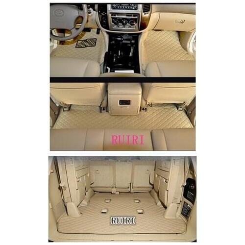 Best quality rugs! Custom special car floor mats for Toyota Land Cruiser 200 2018-2007 7 seats waterproof carpets,Free shipping