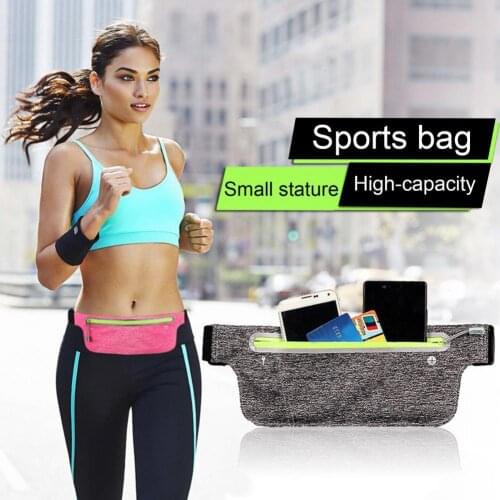 Soft Useful Multifunctional Sports Pocket Fanny Pack Convenient Waistbag Thin for Outdoor