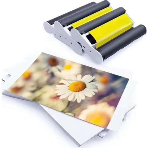 6 Inch CP1300 for Canon Selphy Ink Paper Set CP1200 CP1000 CP910 CP900 CP800 CP810 CP820 3 Ink +108 Sheet Paper KP-108IN KP-36IN