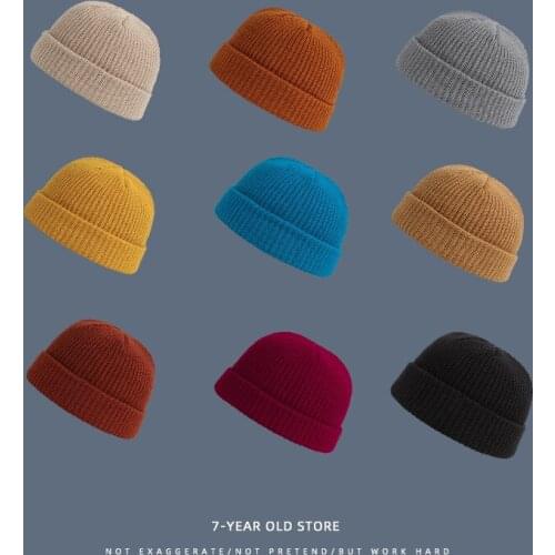 2021 New Winter Fashion Trend Knitted Hat Purple Black Pink Green 25 Color Optional Soft Comfort Woman and Man Caps Wholesale