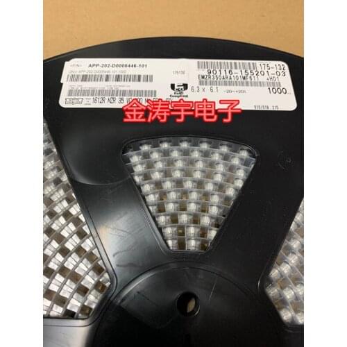 Original new 100% 35V100UF 6*6 SMD electrolytic capacitor EMZR350ARA101MF61 (Inductor)