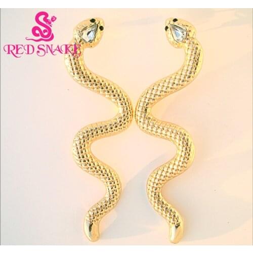 RED SNAKE Women's Gold Earrings