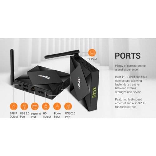 50pcs tanix TX6S Android 10.0 TV Box Allwinner H616 Quad Core 4GB 64GB Smart Streaming Media Player 5G WiFi BT Set Top Box