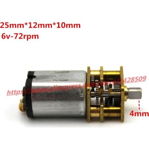 1 set GA12-N20 4mm Long axis hight quanlity metal Micro DC-motor gear motor change speed gear box and reduction gearbox
