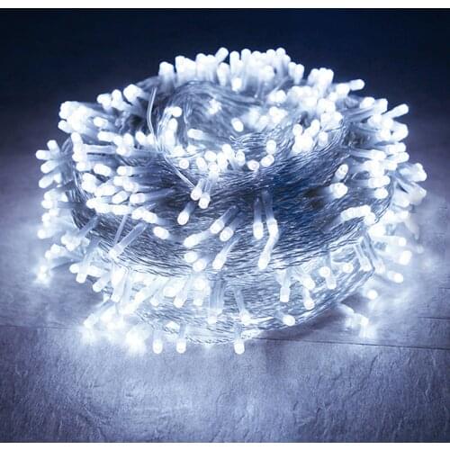 100M 1000 LED Outdoor Christmas String Light Garden Backyard Christmas Tree Wedding Villa Party Backdrop Fairy Garland Light