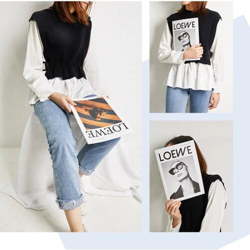 2 in 1 Fashion Magazine Photography Background Paper Ornament Photo Studio Backdrops Prop Diary Notebook Decoration For Shooting