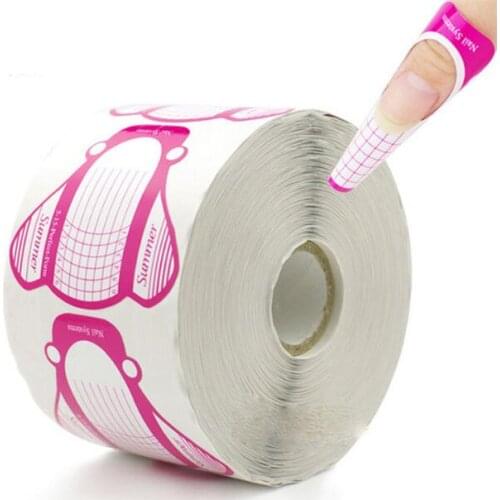 20Set/Lot 500Pcs/Set Nail Form Airplane Fly Cicada Paper Phototherapy Mold Nail Repair Elongated Crystal Polish Manicure HA2233