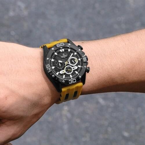 2021 NAVIFORCE New Fashion Men Watches Brand Luxury Silicone Sport Watch Man Quartz Date Clock Waterproof Chronograph Wristwatch