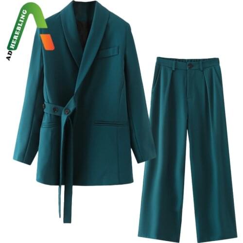 Adherebling Women's Office Trouser Suits