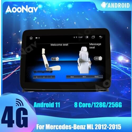 Android 11.0 Car Multimedia Player For Mercedes Benz G Class ML 2012 2013 2014 2015 Car GPS Navigation 4G WIFI Carplay