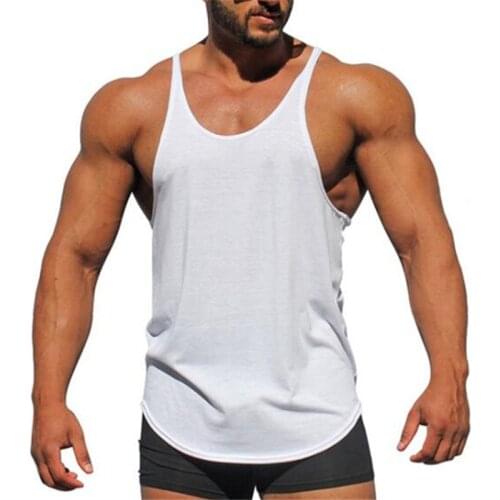 Brand Clothing Bodybuilding Tank Top Mens Sleeveless Shirts Fitness Men Singlet Blank Cotton Workout Stringer Gyms Vest
