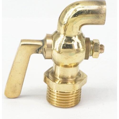 1/2" BSP Male Thread Connection Bronze Antique vintage brass one handle faucet water tap Petcock