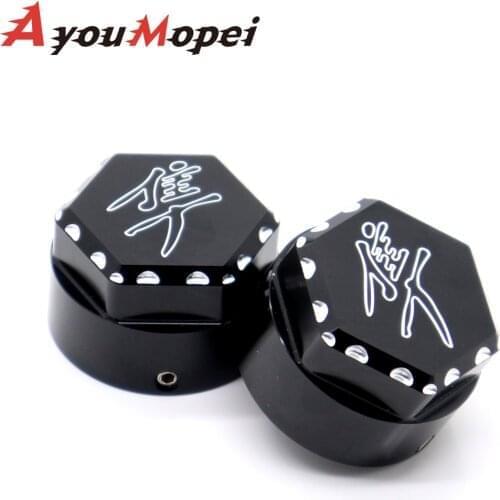 FORK COVERS FOR SUZUKI GSX1300R HAYABUSA 2008-2020 MOTORCYCLE ACCESSORIES CNC TRIPLE TREE STEM YOKE FORK CAP COVER HAYABUSA LOGO