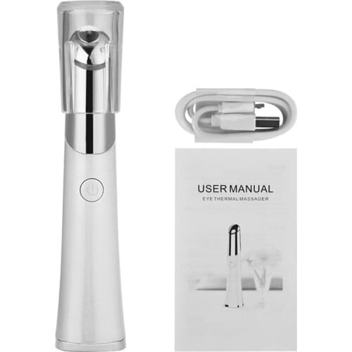 Electric ionic Eye Face Massager Anti Ageing Eye Wrinkle Massager heating Dark Circle Removal 2 Modes Beauty Care Pen Massage