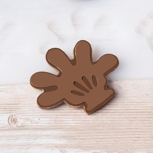The palm prints shape Non-stick Silicone Chocolate Mold Ice Molds Cake Mould Bakeware Baking Tools