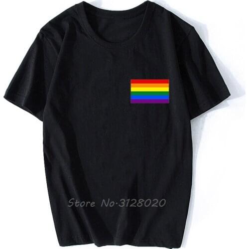 Gay Pride Flag T Shirt Lesbian Rainbow Lgbt Tshirt Print T-shirt Man/Male Casual Tee T Shirt Unisex Clothing Love Is Love