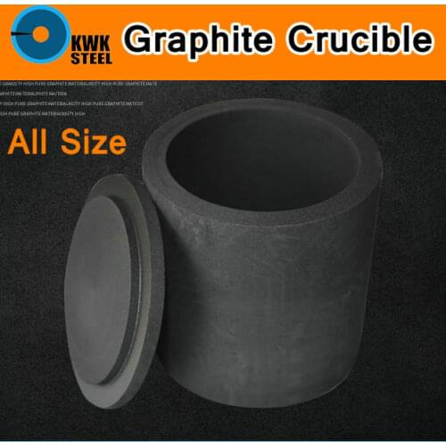 Graphite Crucible Pot with Cap Melting Metal Pure Graphite Crucible Cup Mould Melting High Temperature Resistance Gold Sliver