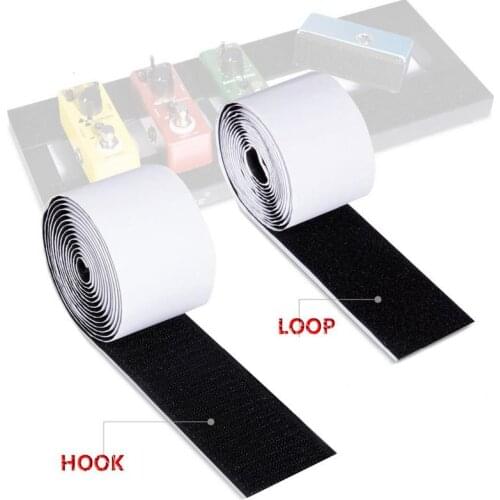 Adhesive Guitar Effect Pedal Tapes Board Pedalboard Pedals Mounting Tape Length 2M Width 5CM Hook Loop Guitar Accessories