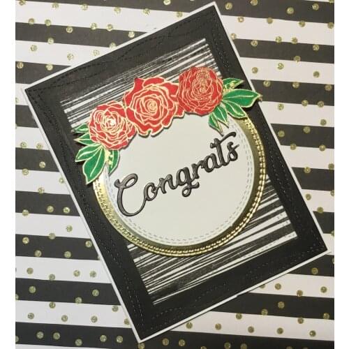 AlinaCraft METAL CUTTING DIES outline words congrats shadow letter alphabet Scrapbooking paper craft card album punch stencil