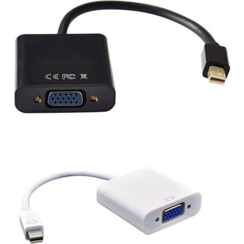 1080P Mini Thunderbolt Mini DisplayPort Display Port Mini DP To VGA Cable Adapter For MacBook Air Pro iMac Mac