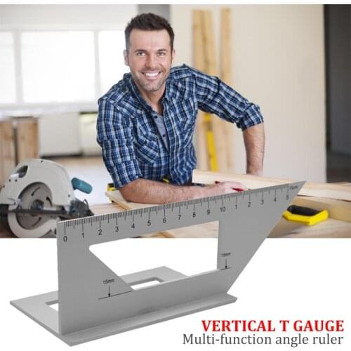 Multi-function 45/90 Angle Ruler Reasonable Storage and Convenient Access Woodworking Protractor Combination Square Ruler