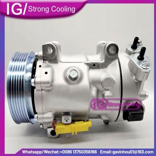 New AC Compressor For Peugeot 3008 307 308 1.6HDI For Citroen Berlingo 6453QL 6453QN 6453WN 648734 96519114 96598758 9800839580