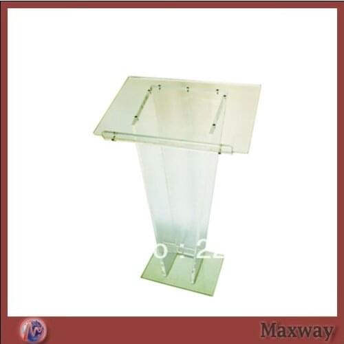 Popular transparent knockdown acrylic lectern for school