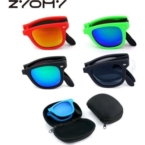 Q Fashion Mirror Folding Glasses Men Goggles Female Eyewear Foldable Sun Glass Brand Design Sun Glass Folded UV400 темные очки
