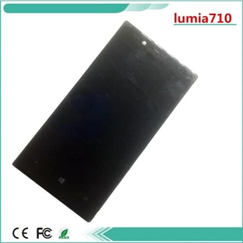 Frame+lcd For Nokia Lumia 720 N720 lcd Screen Digitizer Front Glass Len Replacement Free Shipping 1PC/Lot