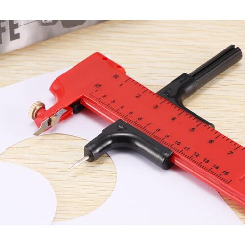 Rotary Compass Circle Cutter Paper Cardboard Rubber Vinyl Leather Art Craft Tool