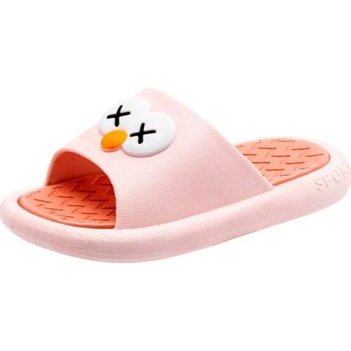 Female boy summer home soft bottom indoor bathroom cartoon parent-child sandals and slippers female 24-41 size