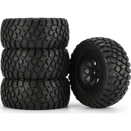 4Pcs AUSTAR AX-4005 110mm Short Truck Tyre for 1/10 Off-road Truck Crawler Racing RC Car Model Spare Parts Accessories